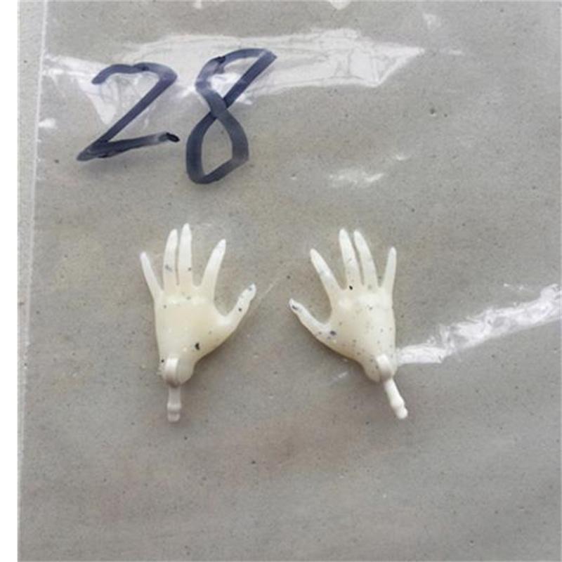 1/6 Original Monster Doll Replacement Hands And Arms White Brown Beige Green Blue Skin Tone Toys DIY Accessories