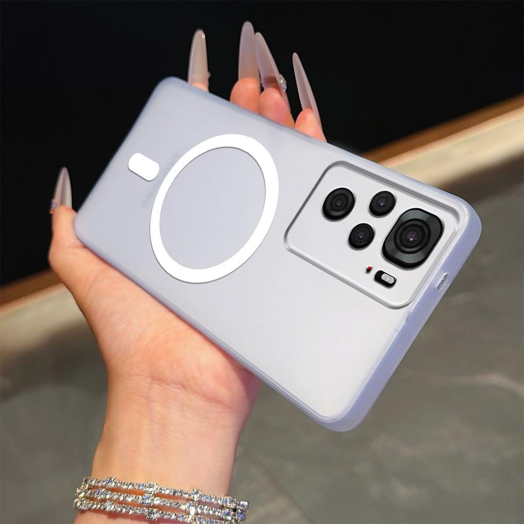 Frosted Semi Clear Magnetic Phone Case for Xiaomi Redmi Note 10S 4G,10 4G,POCO M5s Soft TPU Shockproof Cover