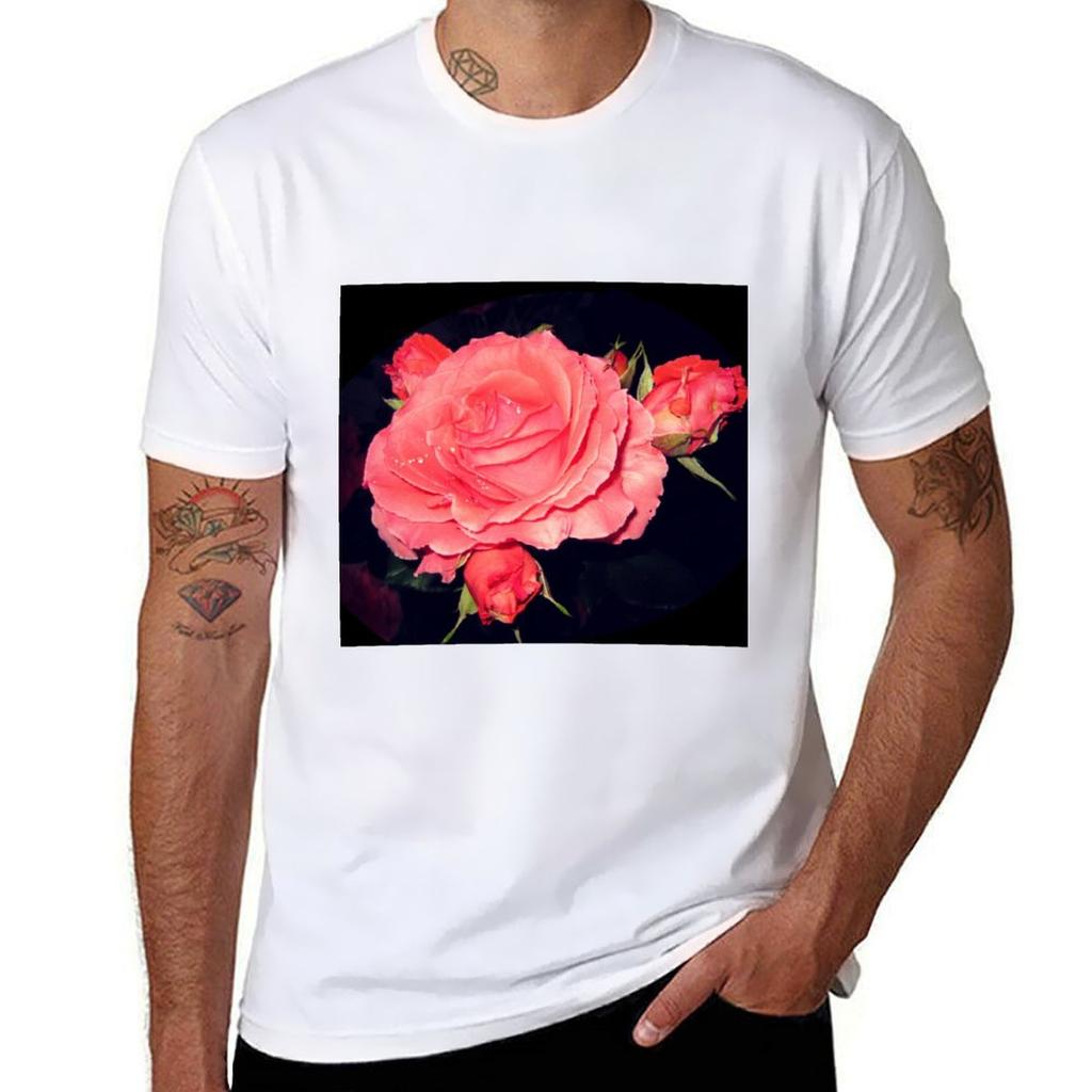 Night Gardening  Rose Burst TShirt t shirts with prints TShirt