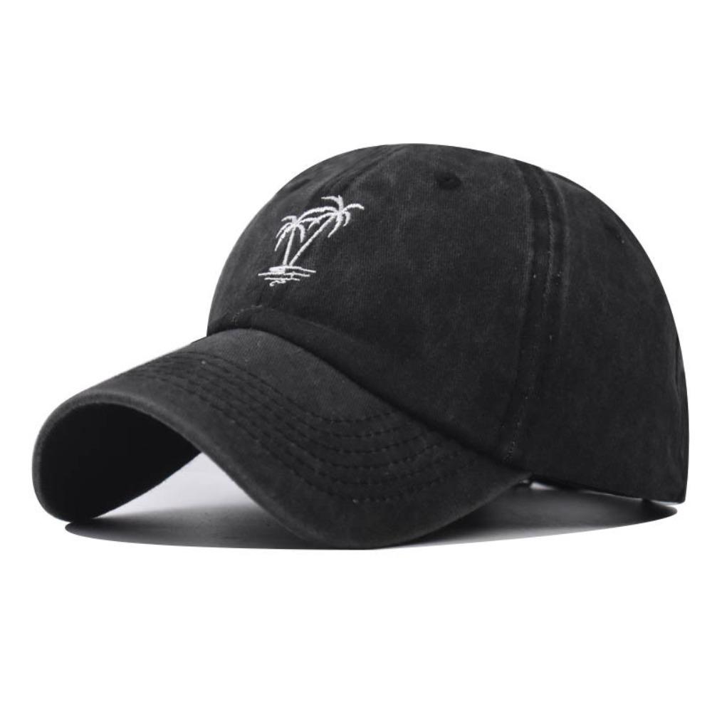 Thin Embroidery Baseball Hat Retro Washed Cotton Baseball Cap Apparel Accessories Shade Hat  Men