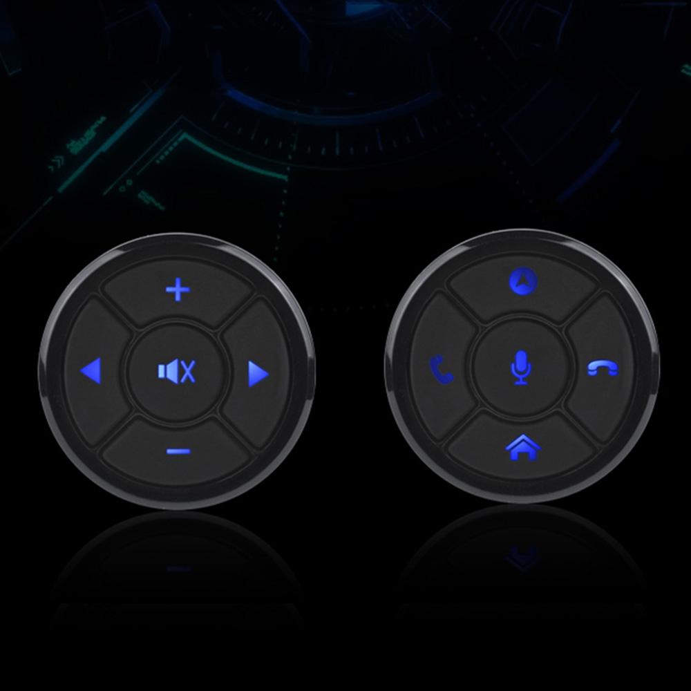 AD Wireless Car Steering Wheel Control Button 10 Key for Car Radio DVD GPS Multimedia Navigation Head Unit Remote Control Button