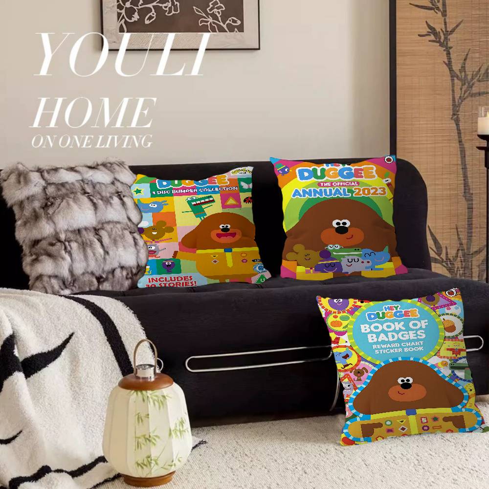 H-Hey D-Duggee Pillow Gift Home Office Decoration Pillow Bedroom Sofa Car Cushion CoverPillow Case