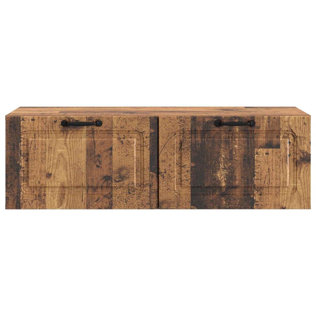Wall Mounted TV Cabinet Reclaimed Wood Look 98 x 41 x 30 cm Particleboard