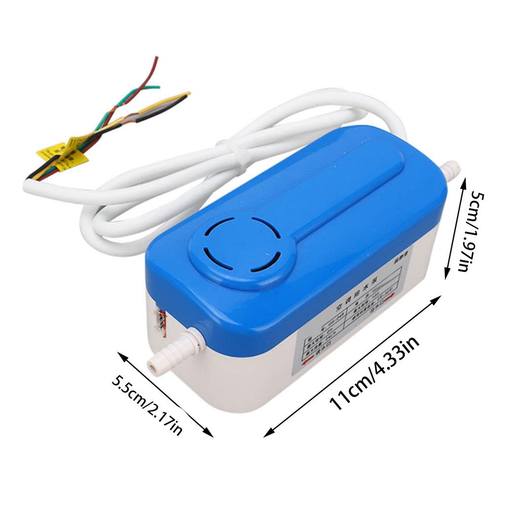 Mini Split HVAC Condensate Pump Air Conditioner Automatic Drain Pump Portable Air Conditioner Condensate Pump AC110‑240V 24L/h