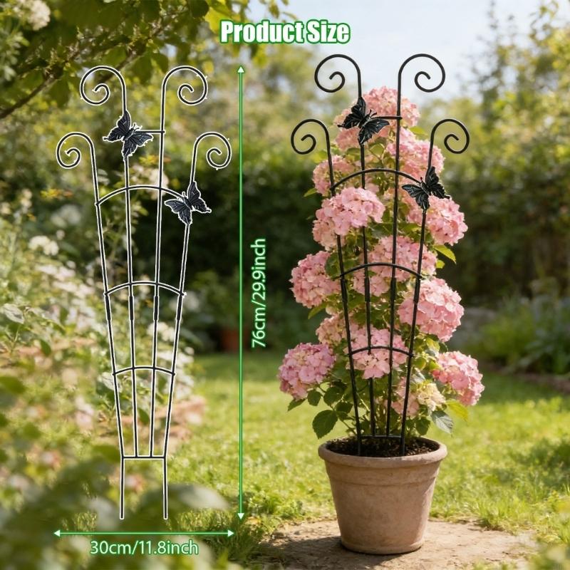 Metal Plant Trellis Indoor Stackable Plant Trellis Climbing Plant Small Plant Climbing Trellis for Potted Plant Climbing A0KF