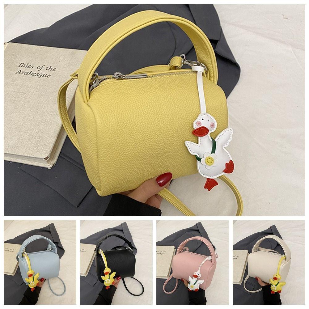 Soild Color Pillow Handbag Luxury Women Clutch Purse Trendy Boston Crossbody Bag  Ladies