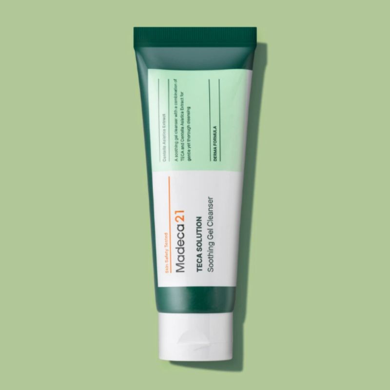 Madeca21 TECA Solution Soothing Gel Cleanser 100ml – Gentle Hydrating Facial Cleanser for Sensitive Skin