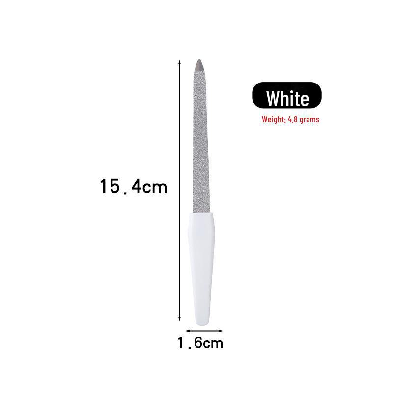 Stainless Steel Nail File & Dead Skin Fork Dual-Head Multi-Purpose Manicure Tool