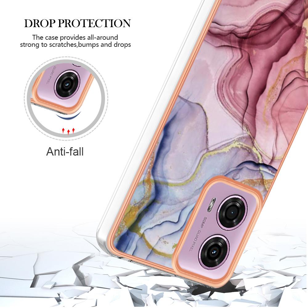 YB IMD Series-16 Style-E For Motorola Moto E14 4G/G04 4G/G04s 4G/G24 4G Case TPU Phone Cover Dual IMD Shell