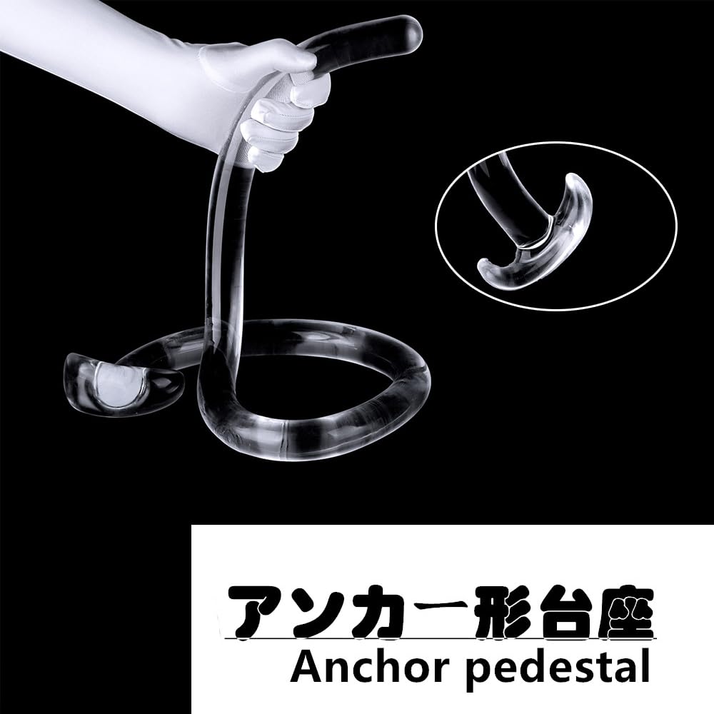 Tsukitoy Super Long Anal Plug Silicone Long Dildo 1m Anal Dildo Beginner Thin Anal Plug with Handle Anal Goods Adult Goods Dildo Long for Women and