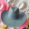 New Double-Sided Rhinestone Cowboy Hat Black And White Jazz Hat Western Cowboy Hat Fashion Party Stage Hat