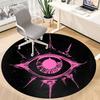 1pc Eye Symbol Office Round Area Rug, Indoor Mat Suitable ForOffice, Under Office Chairs Bedroom Living Room Home Decor, Room Deco T026
