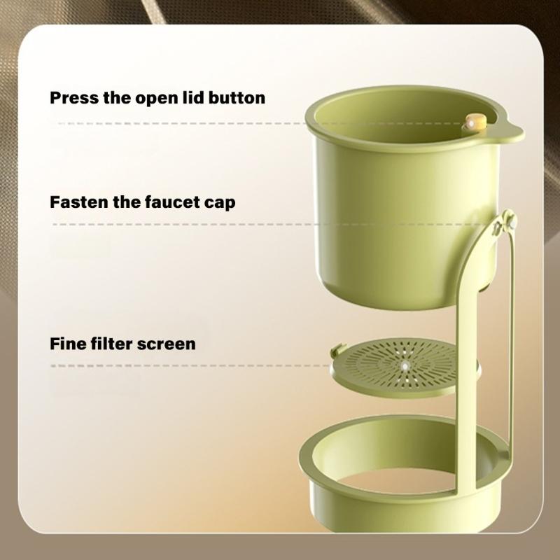 Space Efficient Sink Mounted Drying Rack ABS Plastic Easy Installation Hanging Organizers Vegetable Strainer Basket