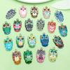 Colorful Owl Enamel Charms, 20pcs - Alloy Pendants for DIY Bracelets & Necklaces
