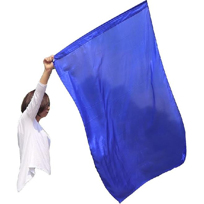 Winged Sirenny Porphetic Praise Dance Worship Flex Flags, 50 Rectangular Dance Ministry Streamer (Flame)
