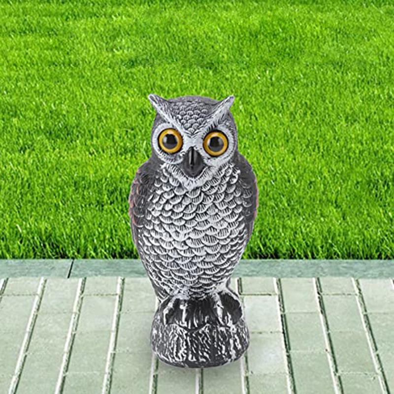 Bird Repellent Owl Bird Scare Bird Deterrent Owl Bird Deterrent Garden Plastic Owls to Keep Birds Away Waterproof Sunshade Owl
