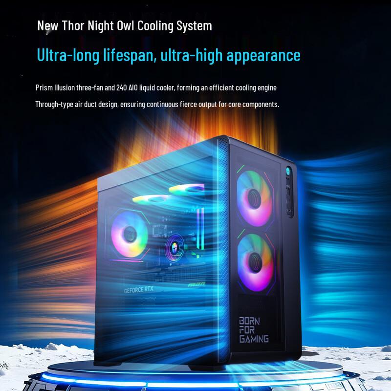 ThundeRobot Black Warrior Hunter Blade Pro Gaming Desktop PC (CN Version)