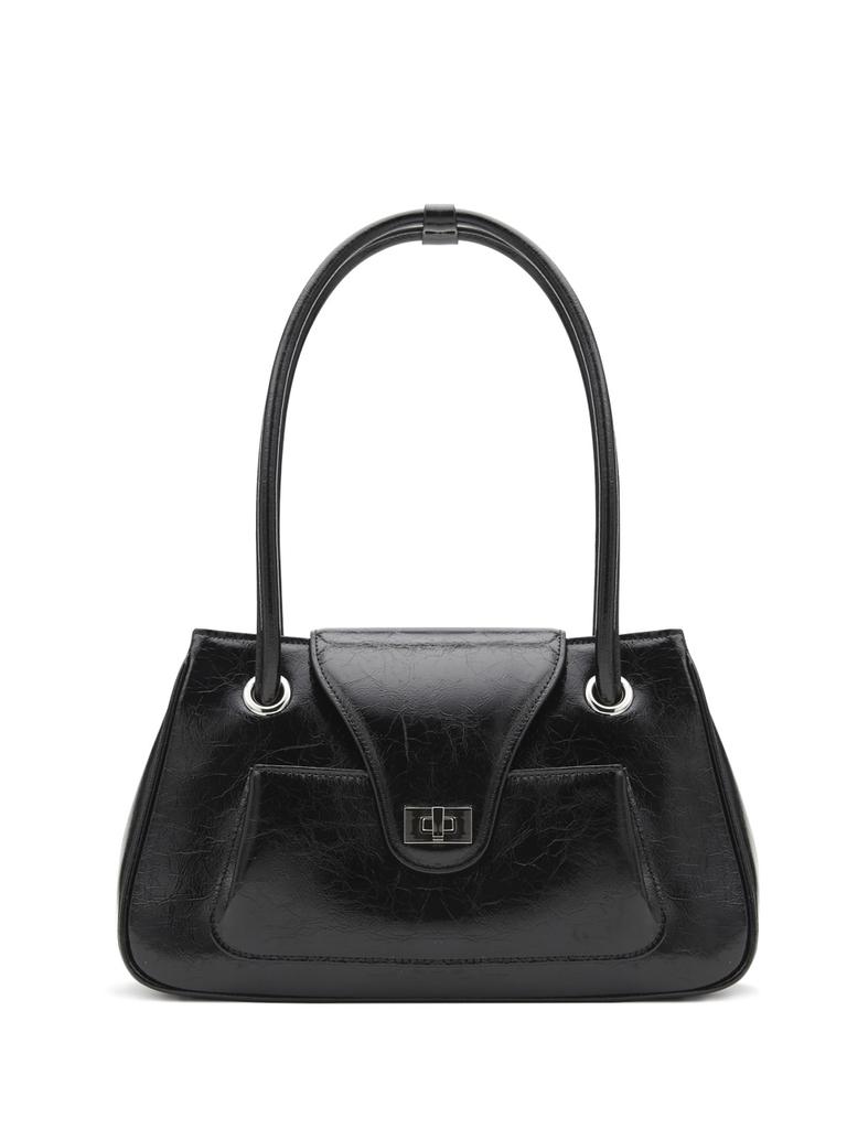 Apoa. Pao Long Handbag Black Crinkle
