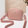 Autumn New Diamond Long Standard Women's Bag Fringed Small Square Bag Shoulder Messenger Bag Fashion Bow Camera Bag