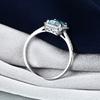 Charm Rings for Women 925 Silver Jewelry with Sapphire Zircon Gemstones Finger Ring Wedding Promise Party Gift Fashion Ornament