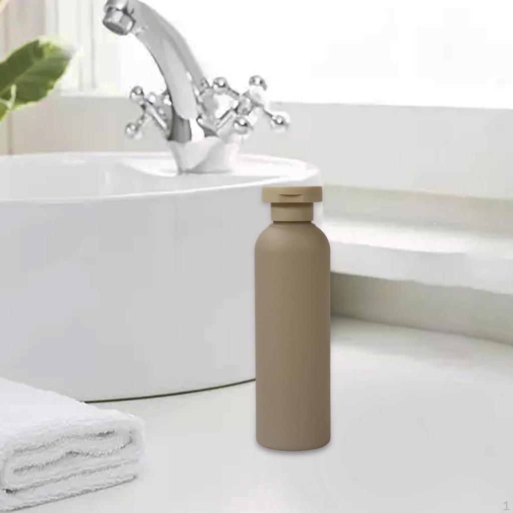 Flaschenbehälter mit Klappdeckel für Shampoo, Toilettenartikel, Nachfüllbare Reiseflaschen Lotion,