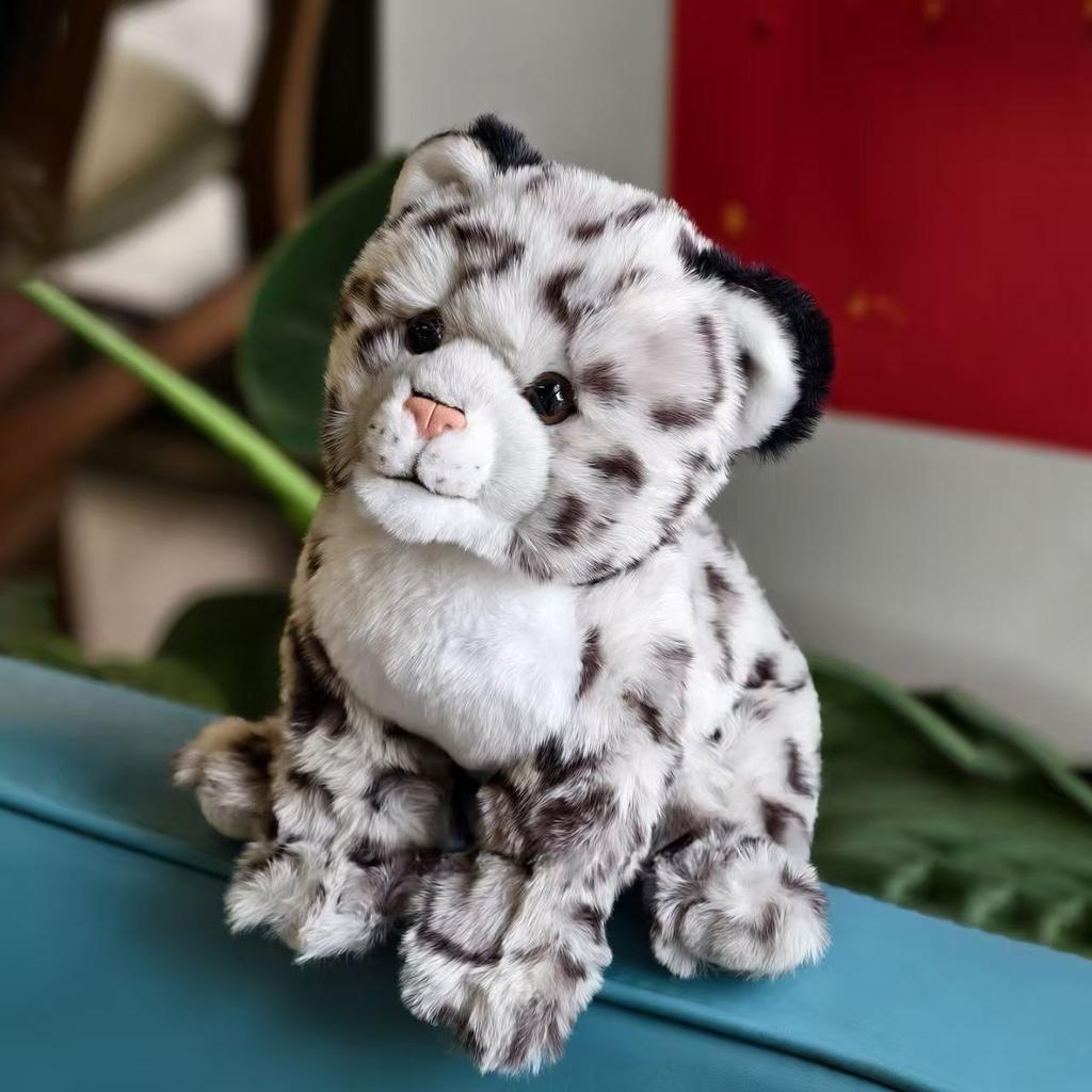 Simulated Snow Leopard Plush Toy, Soft And Safe Children'S Gift, Home Decoration Birthday Gift