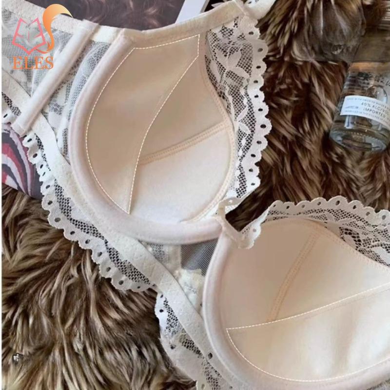 Francuska Seksowna Bielizna Kobiety Krzyż Kokarda Romantyczna Bielizna Czyste Pragnienie Zbierania Piersi i Zbierania Biustonosza Dziewczyny