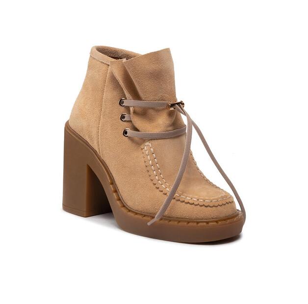 Простые ботильоны SL-34-02-000074 бежевый