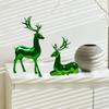 Christmas Reindeer Figurines Deer Statues for Mantle Dining Table Fireplace