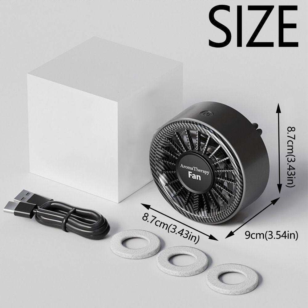 3 IN 1 Car Air Freshener USB Car Outlet Fan Multifunctional Car Atmosphere Fan  Car Accessories