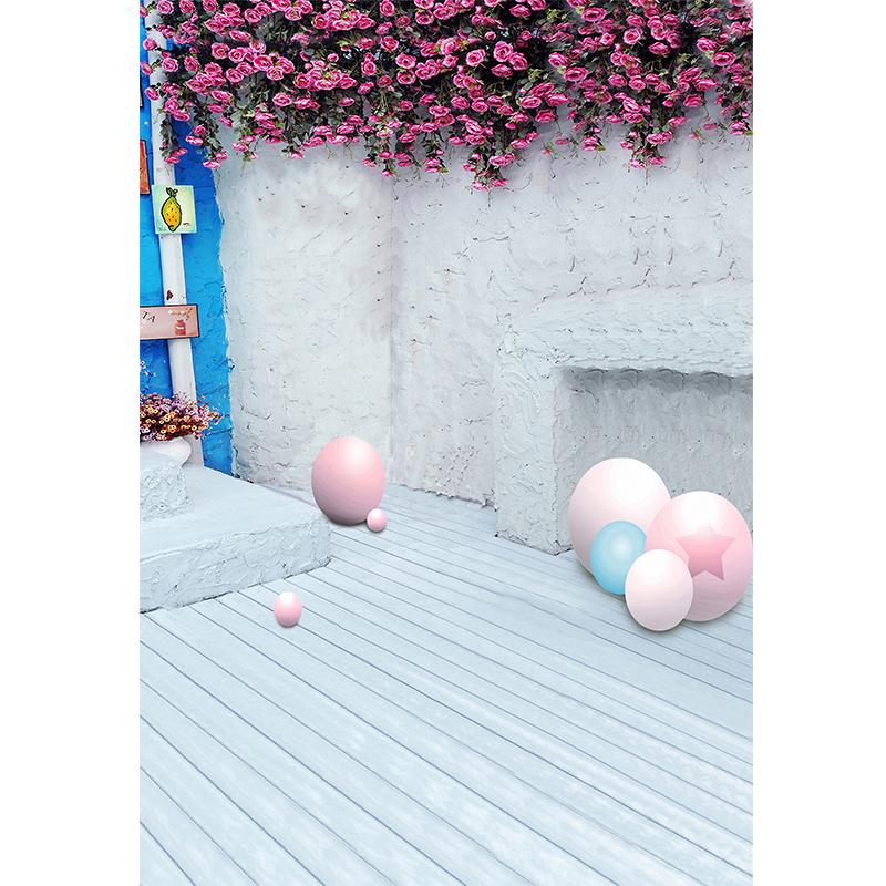 Flowers Scenery Villa Backgrounds for Photographs Wedding Theme Backdrop Maternity Shooting Props Photobooth