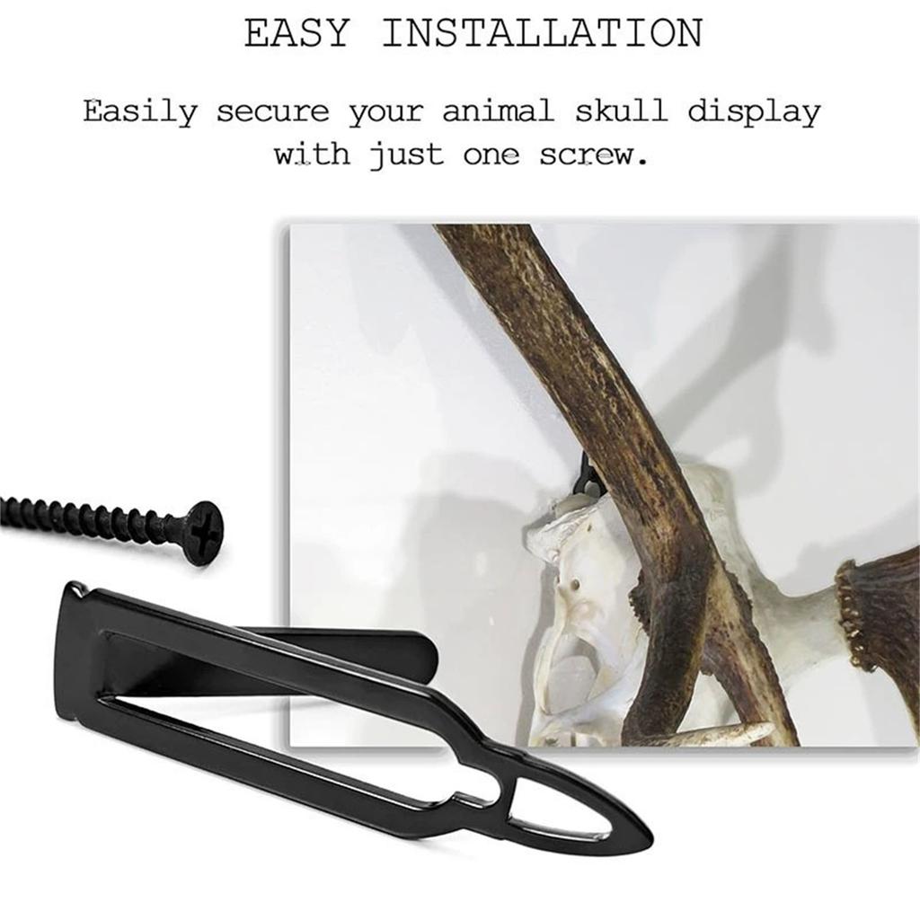 European Deer Mount Hanger, For Deer Head And Other Smaller Animals, Wall Hooker With Easy Install Kit For Indoor Outdoor