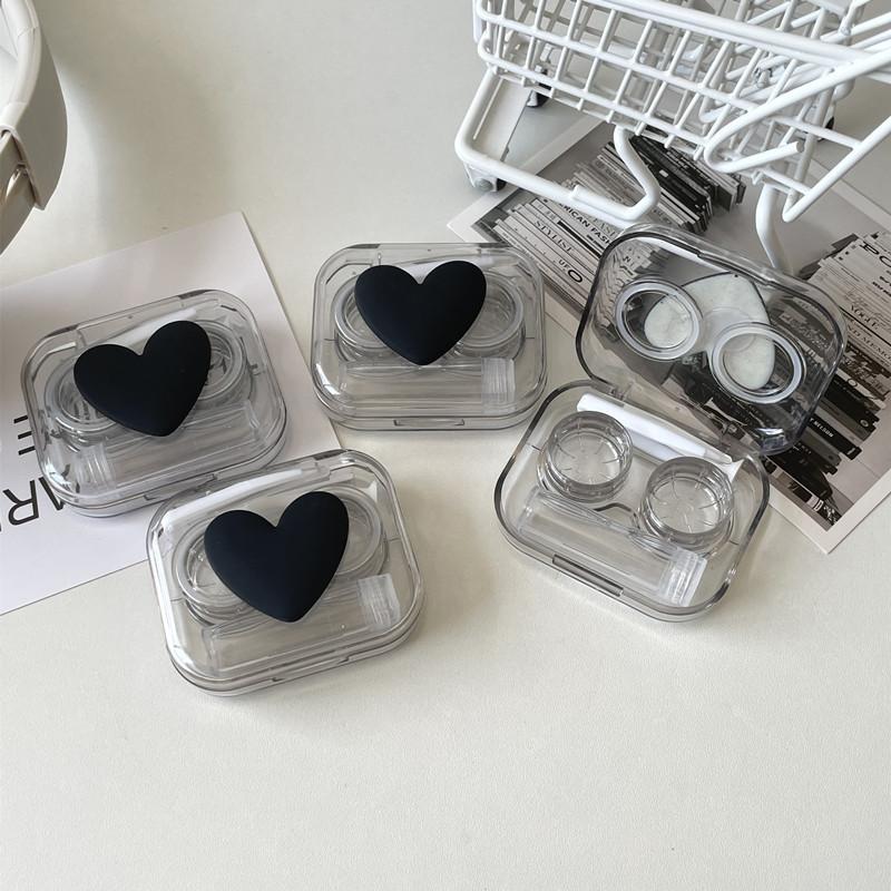 Weiß, rosa, gelb, für Brillen, Kosmetik, Kontaktlinsen, Box, Kontaktlinsen-Etui für Augen, Reiseset, Halter, Behälter, Reisezubehör