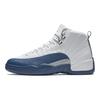 Air Jordan 12 Retro French Blue 2025 Adidași Bărbați Alb Argintiu-Metalizat Roșu-Universitar CT8013-114