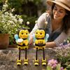 Tierpaar Resin-Figur mit baumelnden Beinen für die Außendekoration im Garten