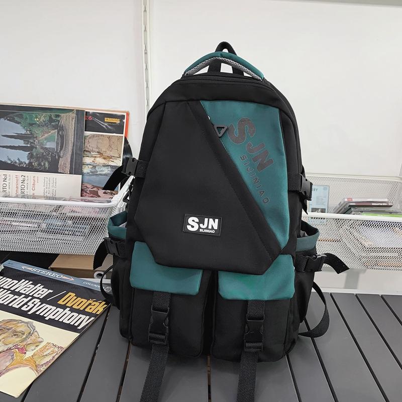 Schoolbag New Japanese Simple ins Backpack Women's Large Capacity Junior High School Student School Bag Lightweight Computer Backpack