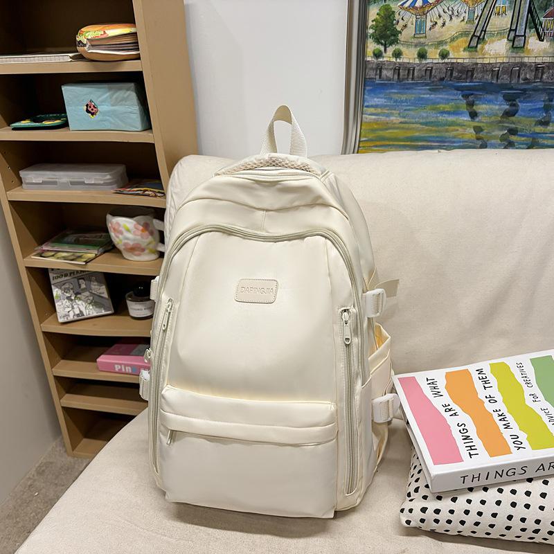 Large capacity backpack women's new backpack high-end college student schoolbag multi-pocket travel bag men