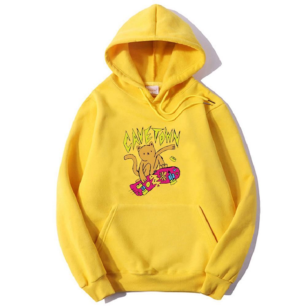 Cavetown Cat Hoodie Kawaii Cartoon Printed Sweatshirts Casual Long Sleeve Graphic Pullovers with Hooded Women Hoodies Music Tops