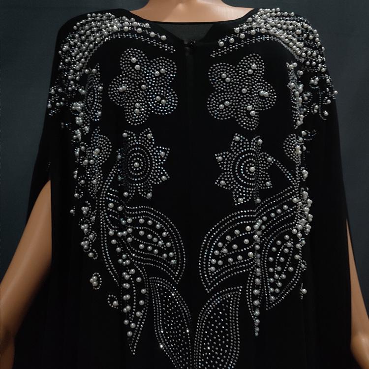 Plus Size Women's Long Muslim Robe Dress with Cloak