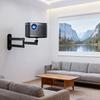 360° Rotating Projector Mount Dual-Axis Adjustable Foldable Aluminum Alloy Ceiling Wall Bracket