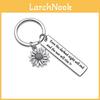 Elegant Stainless Steel Sunflower Keychain Thoughtful Gift For Birthdays Graduations And Celebrations