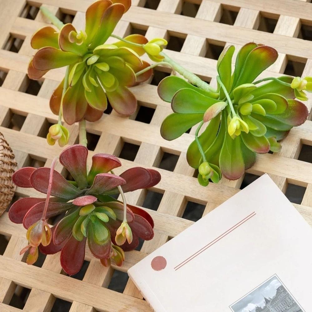 Lifelike Artificial Succulent Plant Real Touch Simulation Bonsai Plant  Home Office Decor