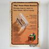 Vintage Remington Power Piston Shooter Advertisement Tin Sign - Retro Brown Border Cream Background Wall Decor for Bar Pub Home