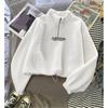Women's Autumn And Winter Semi High Neck Plus Plush Thick Hoodie