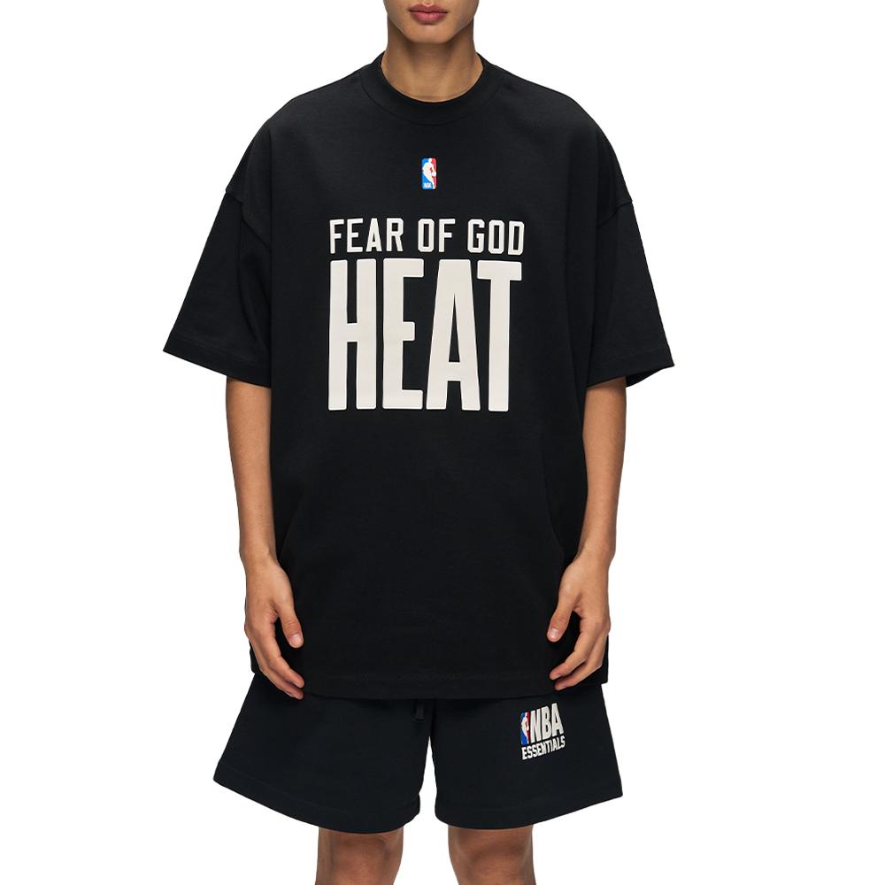 Fear of God Essentials Heat 90s Tee Vintage Black Men Tops 125NB252012F