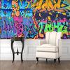 Modern Beautiful Street Art Graffiti Wall Paper 3d Music Club Bar Restaurant Mural Wallpaper