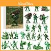 Calendario dell'Avvento di Natale Blind Box Con Figure di Personaggi dell'Esercito Verde Decorazioni Acriliche Per Addobbi Festivi sull'Albero