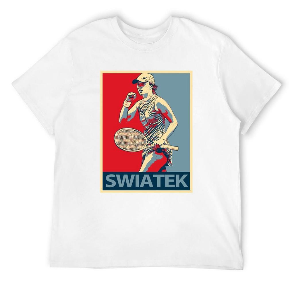 Iga Swiatek T-Shirt Grafik T-Shirt Hippie Kleidung Übergröße Kleidung Shirts Grafik T-Shirt Herren T-Shirts lässig stilvoll