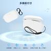For WAVE BUDS 2 for Case Cover [NOUKAJU] Wireless Earphones Silicon Protective Case (With Carabiner + Strap Included) ) Fall Prevention Scratch