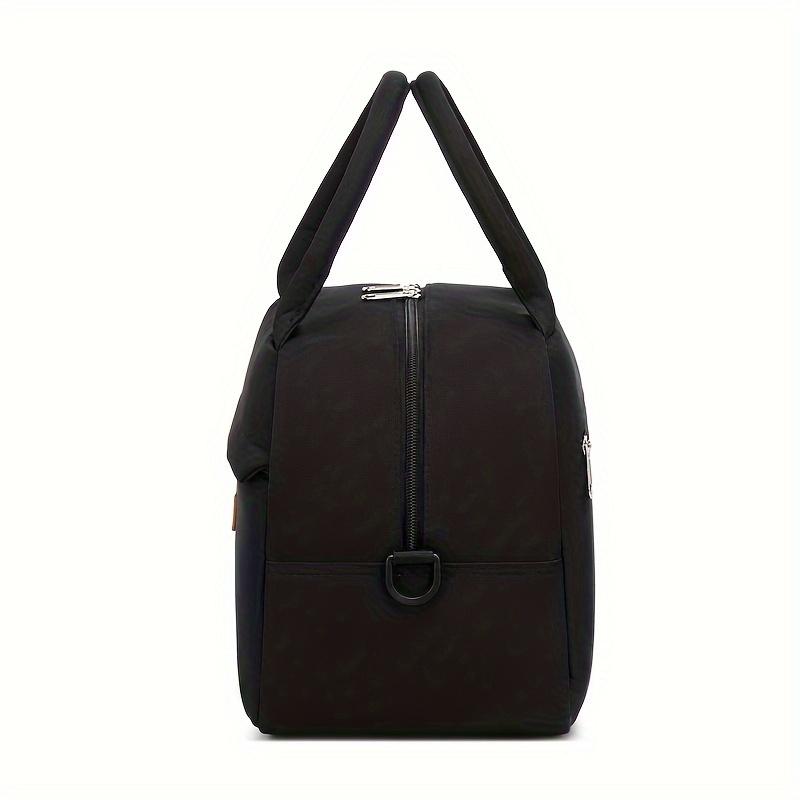 Non Food Contact Insulated Lunch Bag with Shoulder Strap Large Capacity, Oxford Fabric, Black White Design